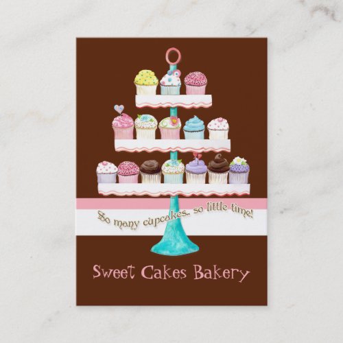 Custom Cupcake Sweet Shoppe Business Cards