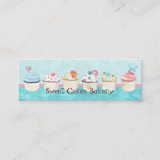 Customizable Custom Cupcake Sweet Shoppe Business Cards