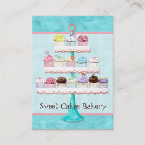 Custom Cupcake Sweet Shoppe Business Cards