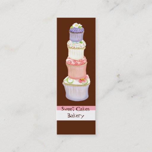 Customizable Custom Cupcake Sweet Shoppe Business Cards