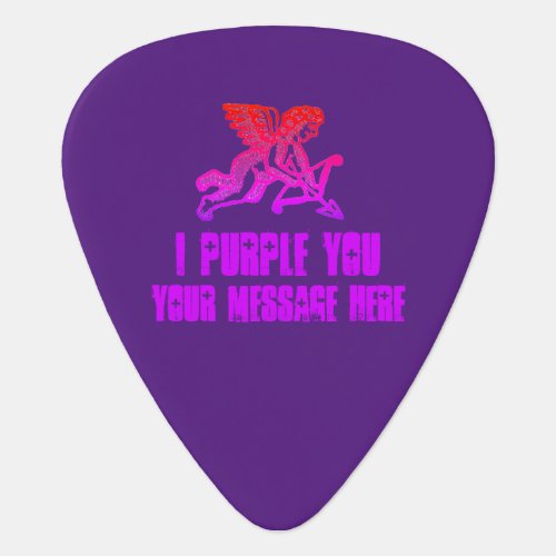 Custom Cupid I purple You BTS Valentines Gift Guitar Pick