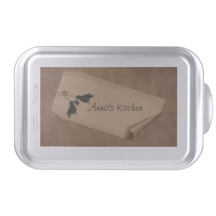 Custom Curl Tag Crows Cake Pan