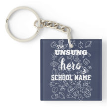 Custom Custodian/Staff Appreciation Key Ring