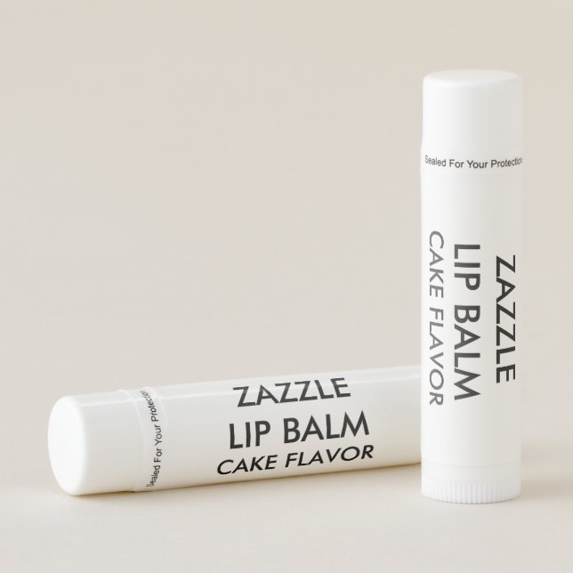 Custom Customizable Cake Flavor Lip Balm Template (Front)