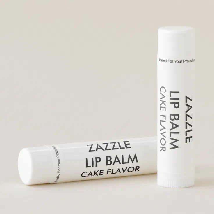 Custom Customizable Cake Flavor Lip Balm Template Zazzle