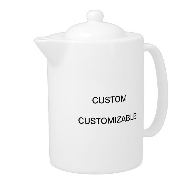 CUSTOM  CUSTOMIZABLE CUSTOMIZE BLANK TEAPOT (Right)