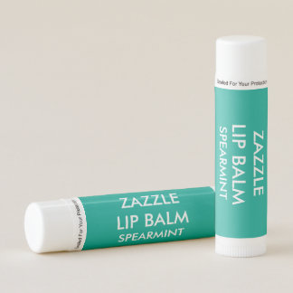 Custom Customizable GREEN SPEARMINT Lip Balm