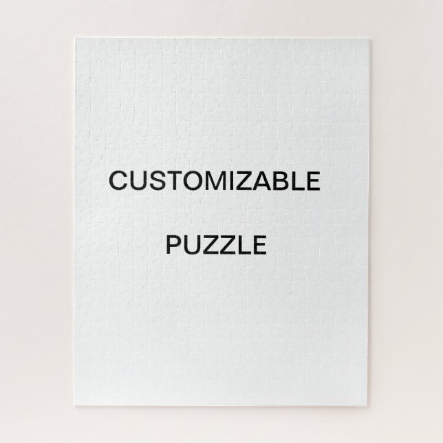 CUSTOM CUSTOMIZABLE TEMPLATE JIGSAW PUZZLE (Vertical)