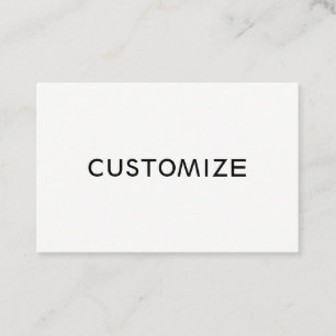Custom Customize Blank  Business Logo Business Card