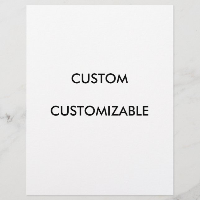Custom Customize Customizable Blank Flyer (Front)