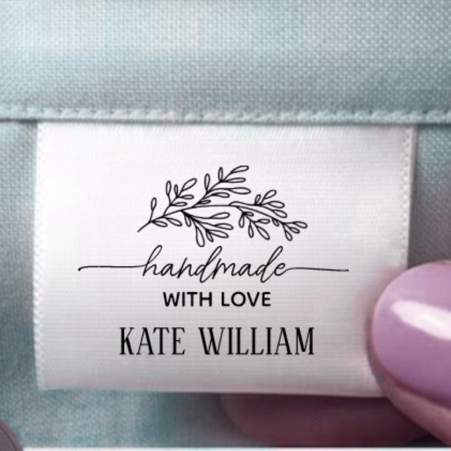 Custom cut and sew Handmade with love Ribbon (Creator Uploaded)