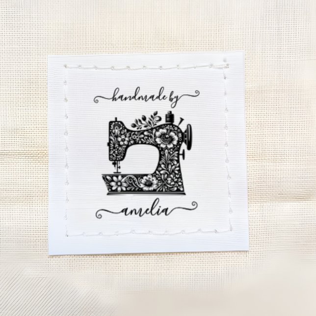 Custom cut and sew machine | sew in on label grosgrain ribbon (Creator Uploaded)