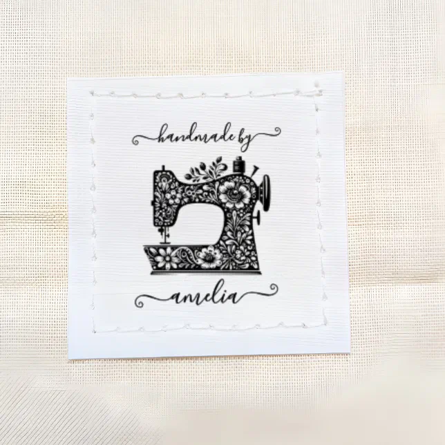 Sewing Machine Ribbons Custom cut and sew machine | sew in on label grosgrain ribbon | Zazzle