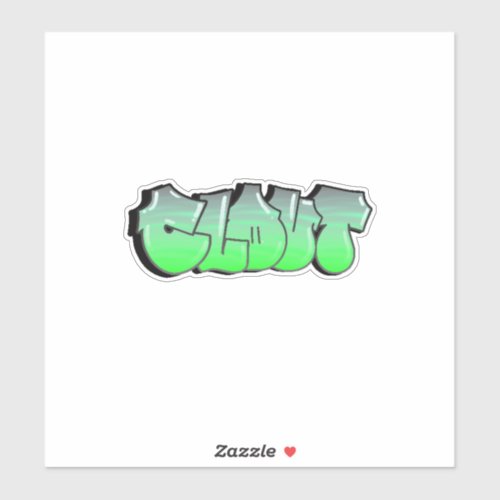 Custom_Cut Clout Graffiti Vinyl Sticker