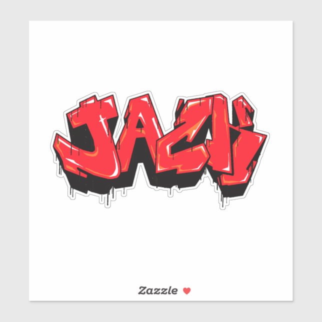 Custom-Cut "Jack" Graffiti Vinyl Sticker (Sheet)