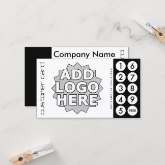 custom cut out punch cards