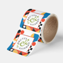 Custom-Cut Vinyl Abstract Geometric Your Logo Here