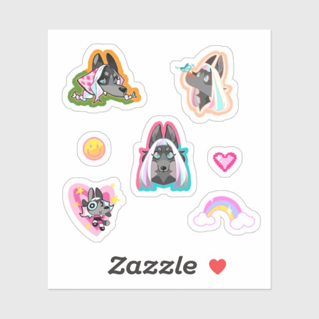 Custom-Cut Vinyl Sticker (Sheet)