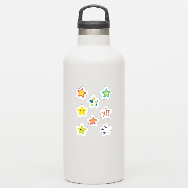 Custom-Cut Vinyl Sticker (Waterbottle)