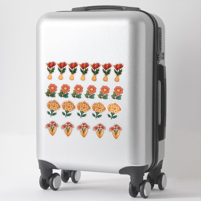 Custom-Cut Vinyl Sticker (Suitcase)