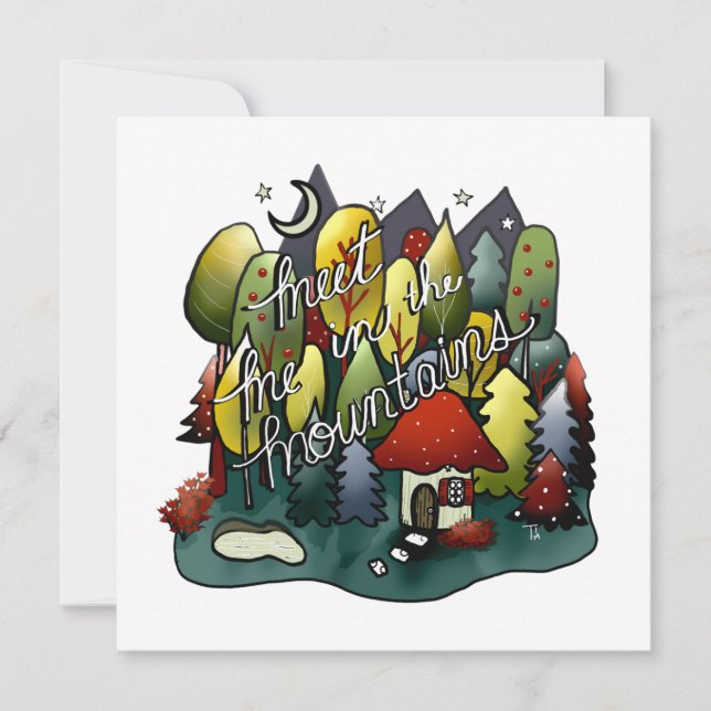 Custom-Cut Vinyl Sticker Holiday Card (Front)