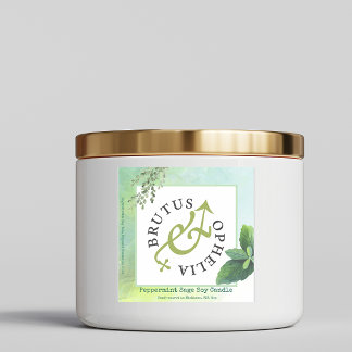 Custom-Cut Vinyl Sticker Product Label Watercolor