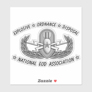 Custom-Cut Vinyl Sticker Senior EOD Badge