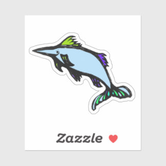 Custom-Cut Vinyl Sticker - Xola Xiphias Gladius