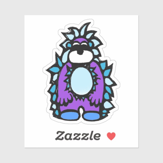 Custom-Cut Vinyl Sticker - Yardley Yeti (Sheet)