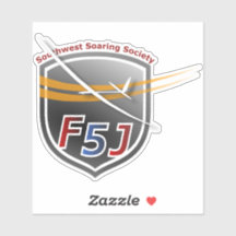 Custom-Cut Vinyl Stickers with SWSS F5J Emblem