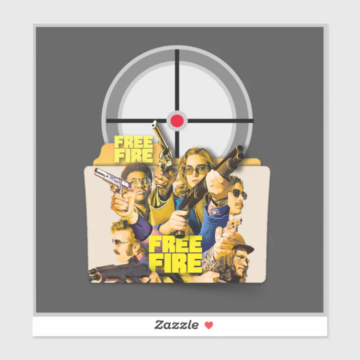 custom cut vinyl stiker Free fire Sticker | Zazzle