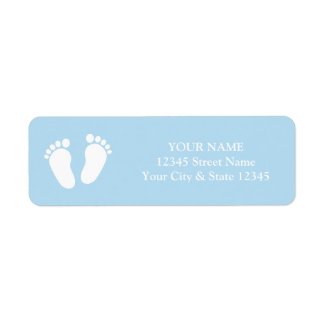 Custom cute baby shower return address labels