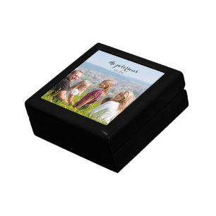 Custom Cute Beautiful Smiling Family Photo College Gift Box