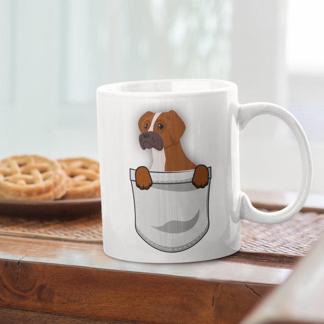 Custom Cute Boxer for Dog Lover Dog Trainer Coffee Mug (Creator Uploaded)