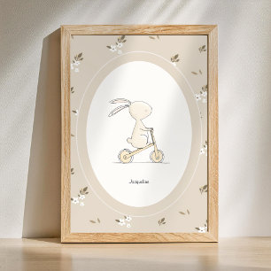 Custom Cute Bunny Nursery Decor - Baby Name