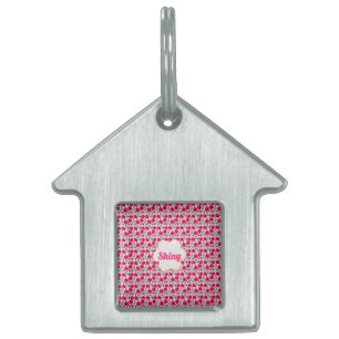 Custom cute cherry pattern  pet ID tag