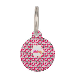 Custom cute cherry pattern  pet ID tag