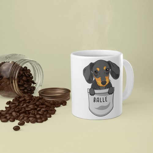 Custom Cute Dachshund for Dog Lover Trainer Lover Coffee Mug