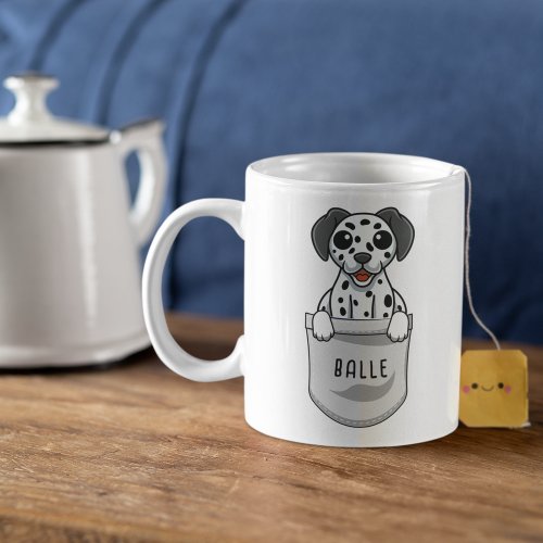 Custom Cute Dalmatian for Dog Lover Trainer Lover Coffee Mug