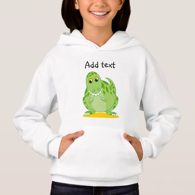 CUSTOM Cute dinosaur Tyrannosaurus Rex, T-Rex: Hoodie (Front)