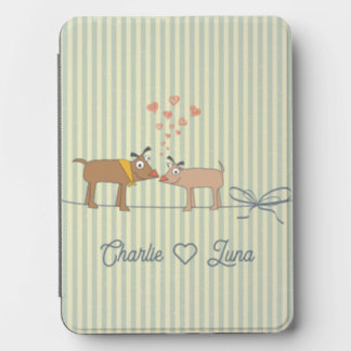 Custom Cute Dog Couple | Pet Names Reader Case Kindle Cover