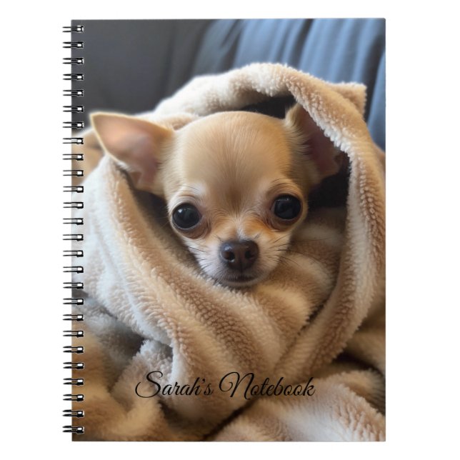 Custom Cute Dog Notebook (Front)