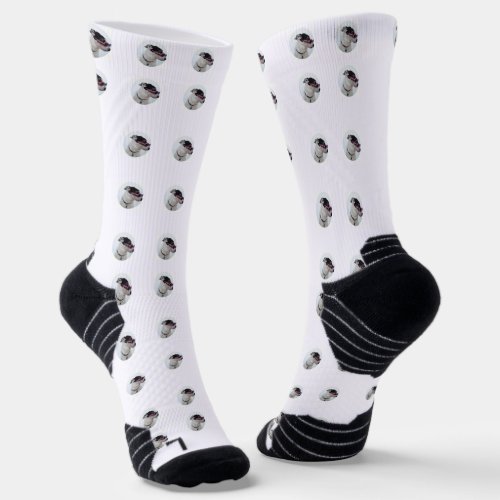 Custom cute dog pattern socks