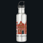 CUSTOM Cute Dutch Houses Amsterdam Holland Stainless Steel Water Bottle<br><div class="desc">Show off your style with this awesome water bottle. Makes a great housewarming, birthday or anniversary gift! You can customize it and add text too. Be sure to take a look at all the color options. Check my shop for lots more colors and patterns plus matching stuff like tees, stickers,...</div>