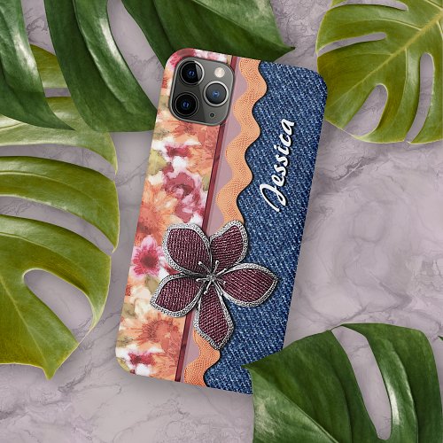 Custom Cute Elegant Spring Floral Art Watercolor iPhone 11 Pro Max Case