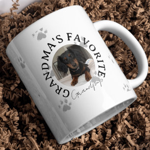 Custom Cute Favorite Pet Photo for Pet Lover Two-Tone Coffee Mug