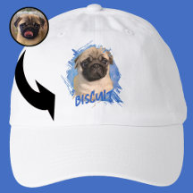 Custom Cute Fun Pug Puppy Dog Photo and Name