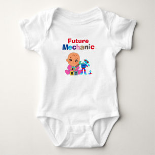 Custom Cute Funny Baby Future Chemist Genius Bodysuit