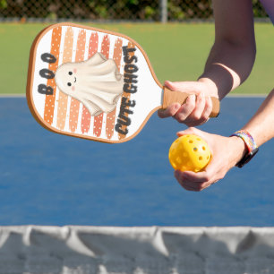 Custom Cute Ghost Halloween Pickleball Paddle