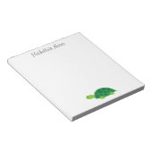 Custom cute green turtle animal design notepad | Zazzle